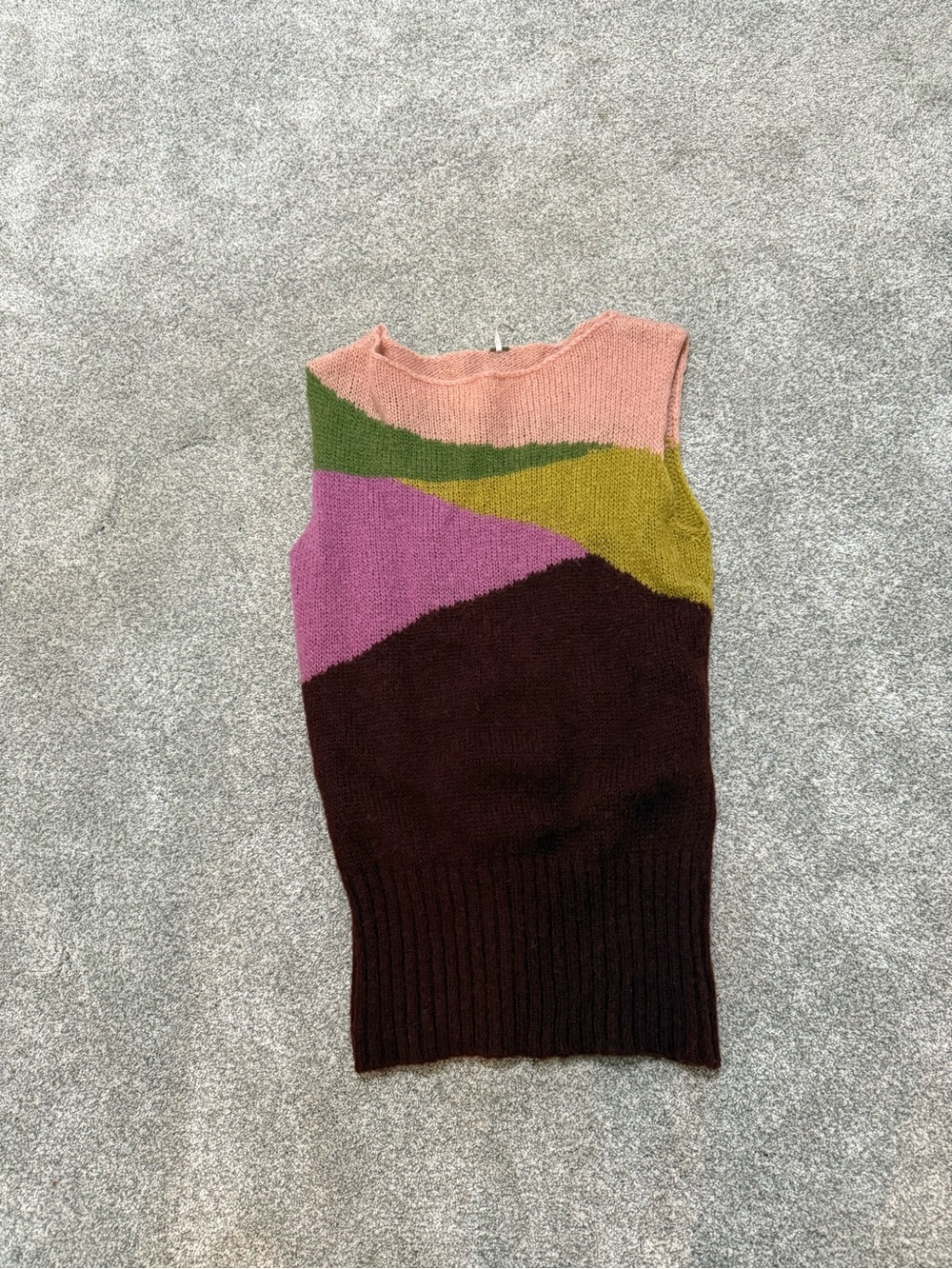 Free People Women's Multicolor Sleeveless Crew Neck Sweater Dress Size Large